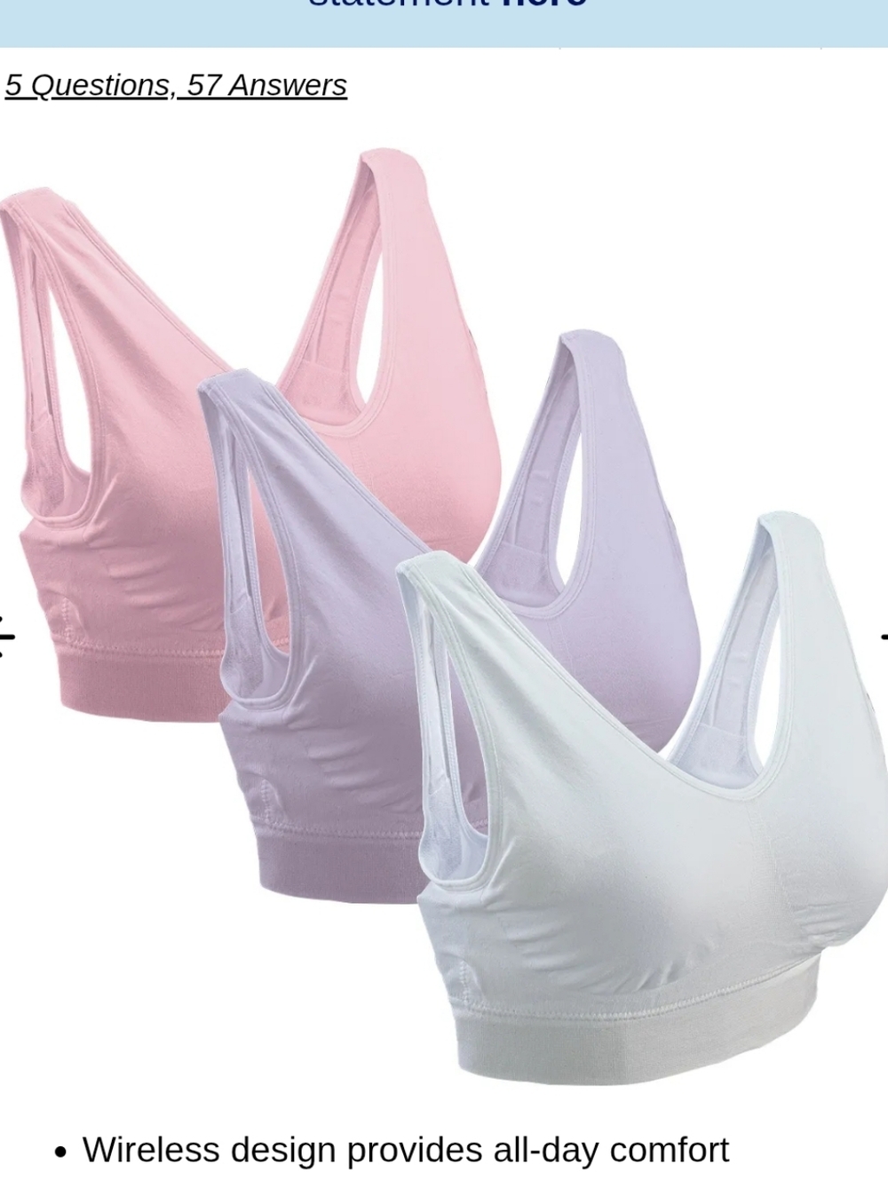 NEW Seamless Comfort Bralettes XXL 3pack